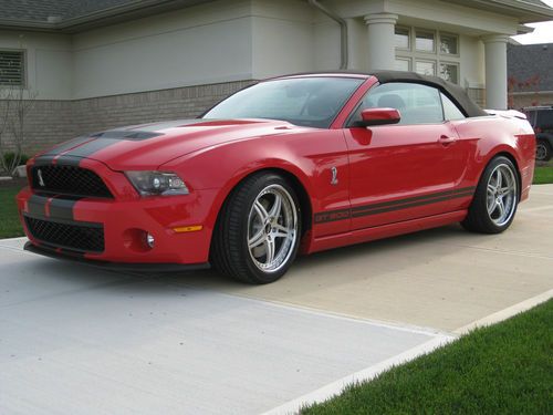 2010 ford mustang shelby gt500 convertible