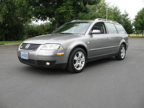 2003 volkswagen passat w8 4motion automatic 4-door wagon