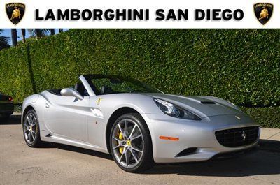 2013 ferrari california. silver over black. 1500 miles. great options. san diego