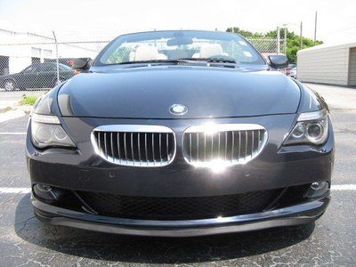 2008 BMW 650i 4.8L V8 Auto Convertible Blue 37k mi Navigation Leather Interior, image 4