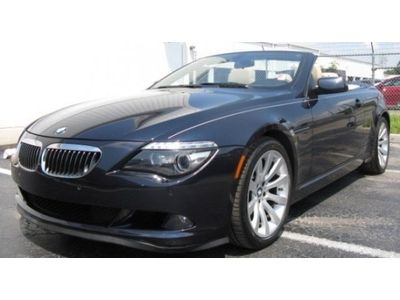 2008 BMW 650i 4.8L V8 Auto Convertible Blue 37k mi Navigation Leather Interior, image 5