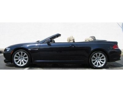2008 BMW 650i 4.8L V8 Auto Convertible Blue 37k mi Navigation Leather Interior, image 6
