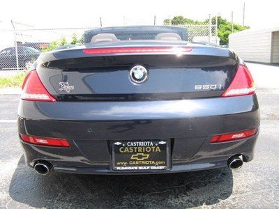 2008 BMW 650i 4.8L V8 Auto Convertible Blue 37k mi Navigation Leather Interior, image 8