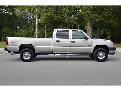 2004 chevrolet silverado 3500 crew cab duramax diesel 6.6l 4x4 clean carfax