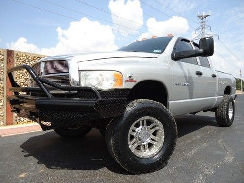 5.9l cummins-4x4-new nittos-leather seats-crew cab-short bed-hd bumpers-nice-slt