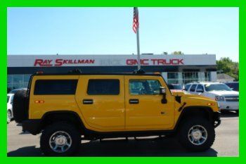 2006 hummer h2~yellow~heated leather seats~new tires~steps~ladder~tint~nice!