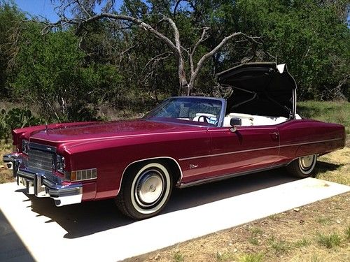 1974 cadillac eldorado convertible low mileage, excellent condtion