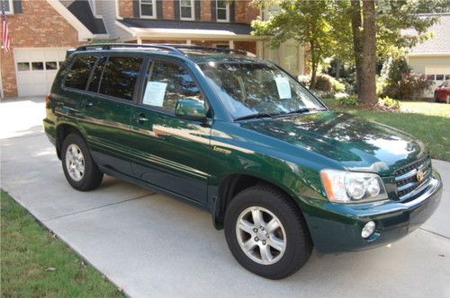 2002 toyota highlander limited sport utility 4-door 3.0l