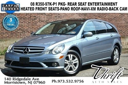 08 r350-97k-p1 pkg- rear seat  entertainment-heated front seats-pano roof-navi