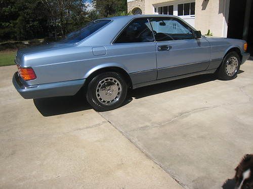 1991 mercedes 560 sec coupe, collector quality