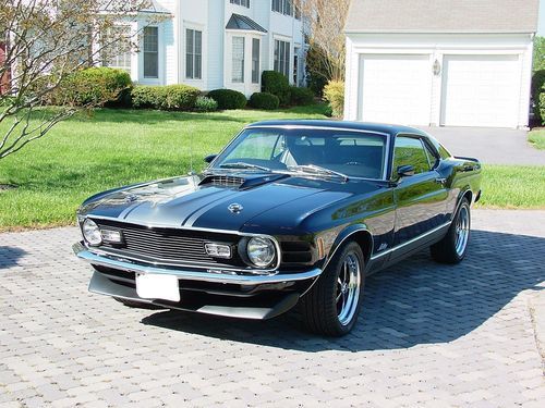 1970 FORD MUSTANG MACH1 BEAUTIFUL RAVEN BLACK CLASSIC RESTOMOD, image 3