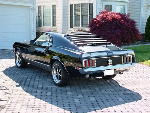 1970 FORD MUSTANG MACH1 BEAUTIFUL RAVEN BLACK CLASSIC RESTOMOD, image 5