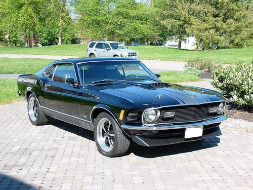 1970 FORD MUSTANG MACH1 BEAUTIFUL RAVEN BLACK CLASSIC RESTOMOD, image 9
