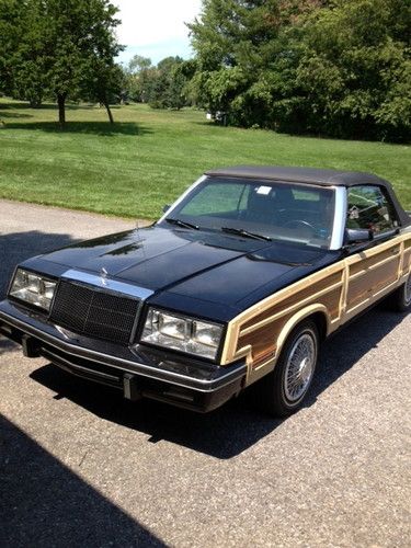 1984 chrysler lebaron mark cross convertible 2-door 2.6l