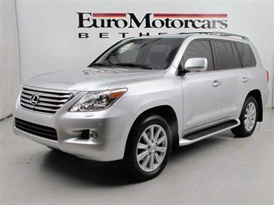 Lx 570 lx570 lexus navigation leather dvd rear warranty financing silver 08 10