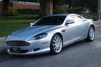 2005 aston martin db9 coupe, oyster silver/caspian blue