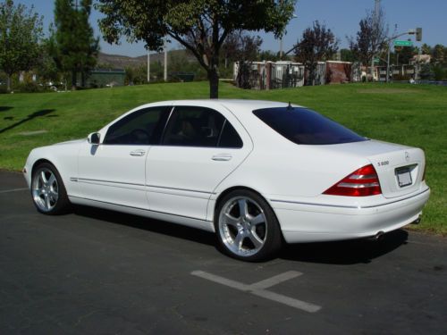 2001 mercedes benz s600, optioned w/electric trunk closer, fantastic condition