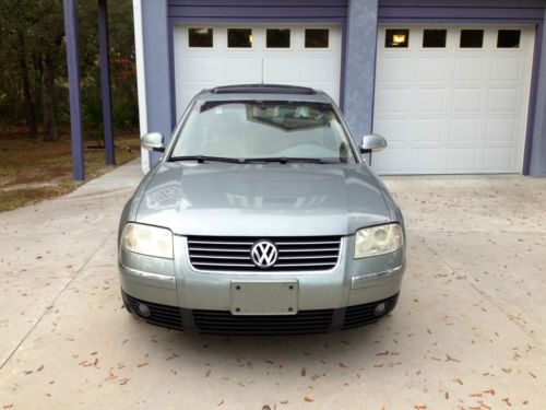 04 vw passat glx  v6 4 motion (awd) sedan, silver/tan, one owner, 70k miles