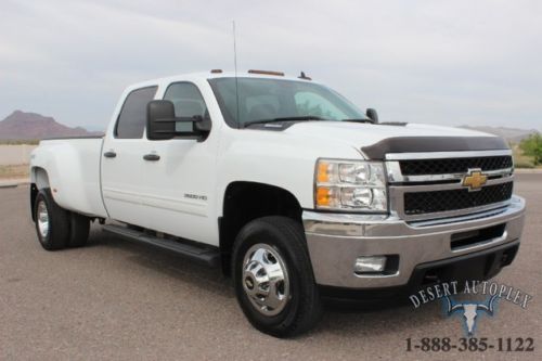 Chevy silverado 3500hd crew cab 4x4 diesel dually lt 6.6l duramax truck drw 3.73