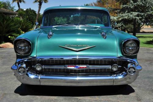 Rare Stock Original 1957 Chevy Sport Coupe Factory 283 Corvette Fuel Injection, image 2