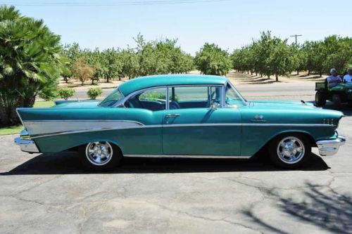 Rare Stock Original 1957 Chevy Sport Coupe Factory 283 Corvette Fuel Injection, image 4