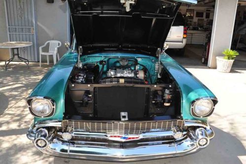 Rare Stock Original 1957 Chevy Sport Coupe Factory 283 Corvette Fuel Injection, image 15