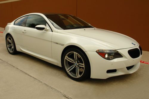 07 bmw m6 coupe navigation carbon fiber roof heads up display heated seats
