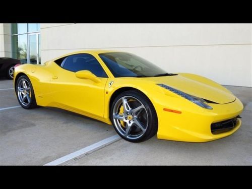 2010 ferrari 458 italia daytona style seats 20&#034; chrome painted standard wheels