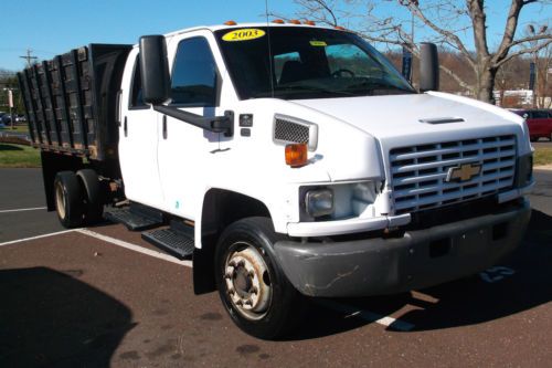 2004 c4500 duramax diesel crew cab dumping stake body!!!! make money!!