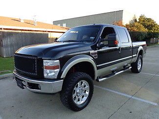 2008 ford f250 lariat crew cab short bed powerstroke diesel-4x4-no reserve
