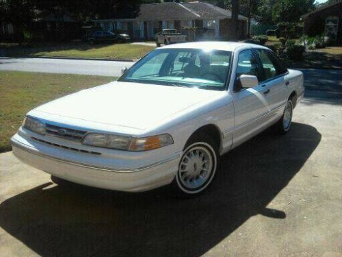 1996 ford crown victoria white with gray leather old man sunday church car