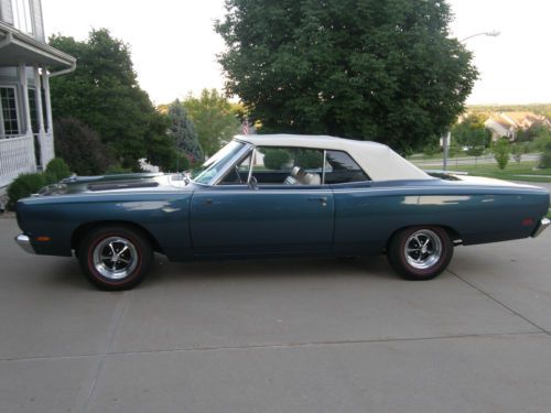 1969 plymouth roadrunner road runner  convertible 383 4 speed