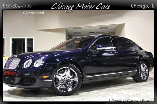 2006 bentley continental flying spur dark sapphire only 23k miles veneers chrome