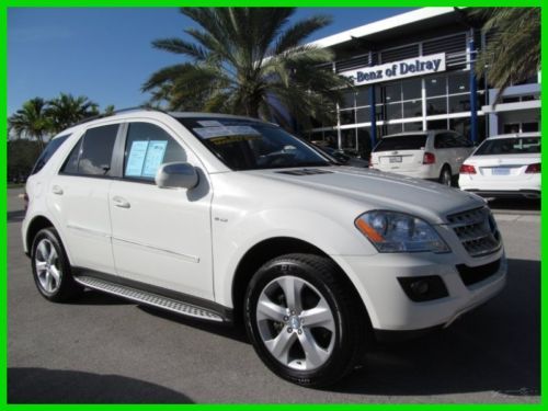 09 white ml-320 bluetec diesel 4-matic awd 3l v6 suv *premium 1 pkg *navigation