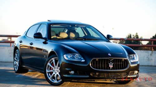 2011 maserati quattroporte s pininfarina ferrari nero black 10k mls msrp $142k+