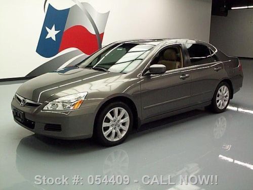 2007 honda accord ex-l v6 heated leather sunroof 82k mi texas direct auto