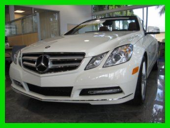 12 certified white e-350 3.5l v6 convertible *heated &amp; cooled seats *navigation