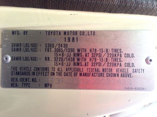 1982 Toyota Land Cruiser FJ60 I6 LOW MILES! 4x4 1983 1984 1985 1986 1987 1988, image 24