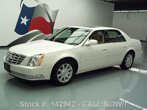 2007 cadillac dts lux i sunroof leather one owner 23k!! texas direct auto