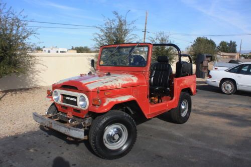 1974 toyota land cruiser fj40 soft top fst complete &amp; original fj unrestored 4x4