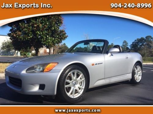 2002 honda s2000 vtec silver 6 speed xenon florida car