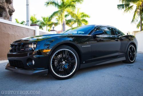 2010 chevrolet camaro 2ss manual 6 speed 6.2l rs custom 21 inch rims black