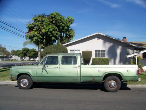 1977 dodge d200 crew cab d code 440 big block matching number original 2wd  d100