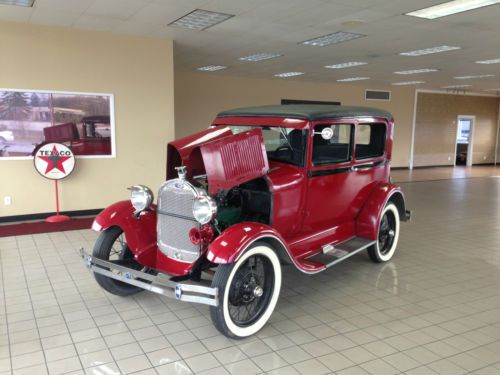 Model a, 2 door sedan, classic car, barn find, pre war, ford