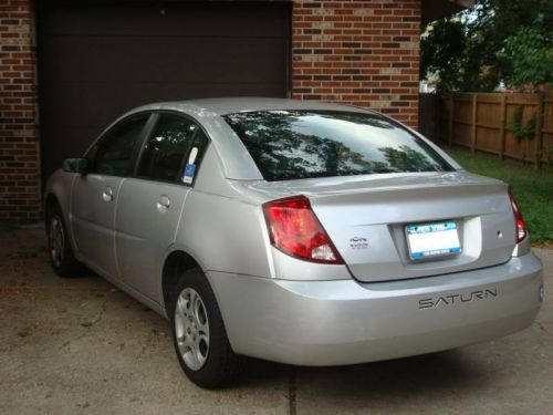 Saturn ion 2004 automatic 4 door 80k miles silver sedan great on gas