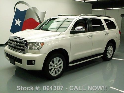 2012 toyota sequoia platinum 4x4 sunroof nav dvd 25k mi texas direct auto