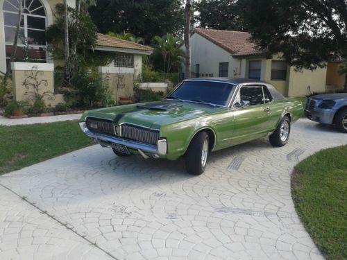 Used green 1967 mercury: cougar xr7 new 351 windsor engine new tires and rims