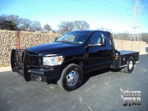 07 ram 3500 slt rwd regularcab flatbed cummins xnice tx!