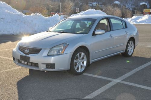 2007 nissan maxima se sedan 4-door 3.5l panorama sunroof no reserve clean carfax