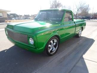 Used, chevrolet, truck, auto, green, 2 door, 1969, c10, chrome, low miles,
